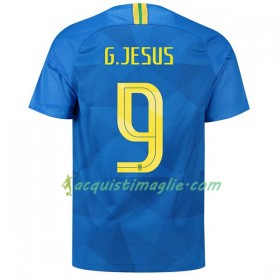 Divisa di Calcio Brasile G.Gesus 9 Trasferta Mondiali 2018